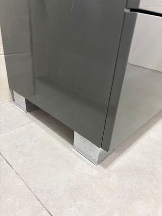 Mueble de baño 80cm + espejo con Luz Led