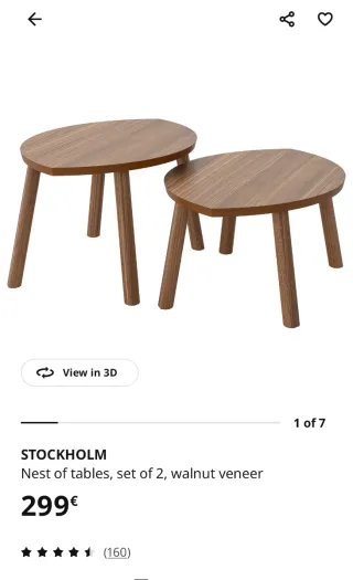 Mesas nido Stockholm IKEA