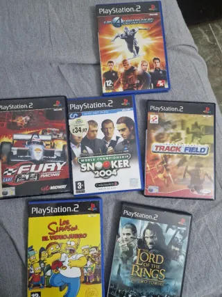 Consola PS2 con mando y 12 Juegos