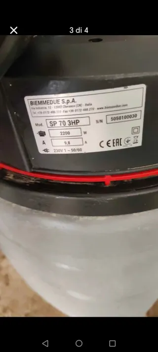 Aspiratore professionale 2 motori
