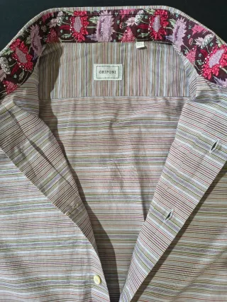 Camicia / camisa Grifoni righine multicolore M