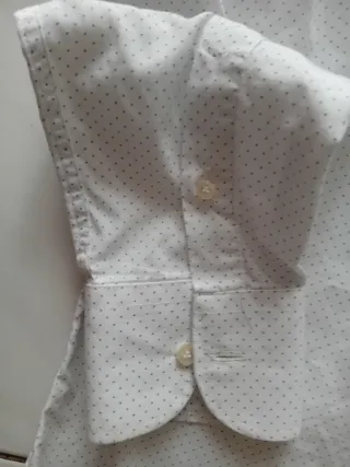 Camicia uomo a pois manica lunga