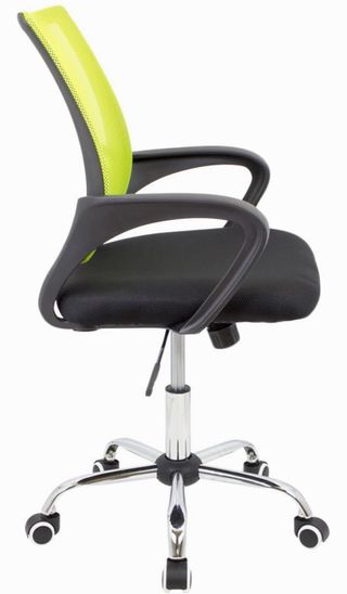 Silla Oficina Ergonómica Negra y amarilla