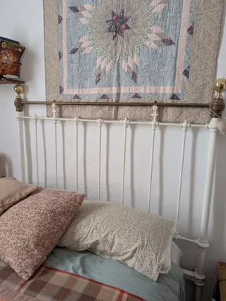 Cabecero antiguo hierro cama 135 cm