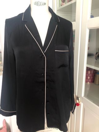 Pijama Seda Negro Intimissimi