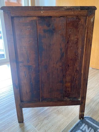 Mueble auxiliar antiguo de madera