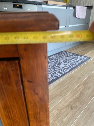 Mueble auxiliar antiguo de madera