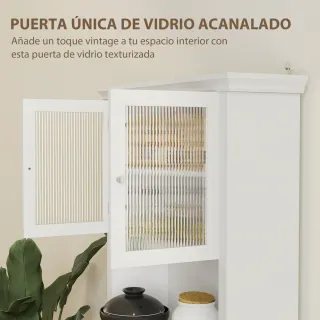 Alacena Cocina Blanca con Cajón y Estantes