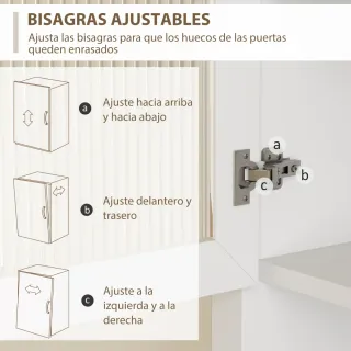 Alacena Cocina Blanca con Cajón y Estantes