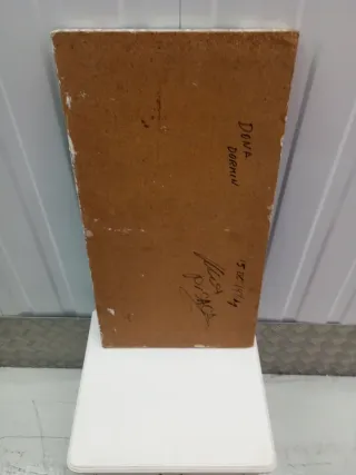 Cuadro sobre tablón