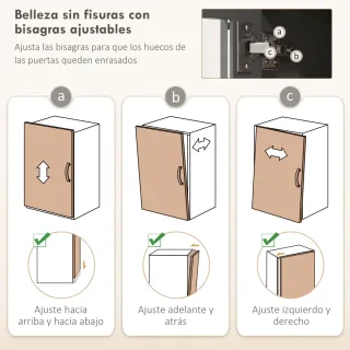 Alacena Cocina Auxiliar Madera y Cristal