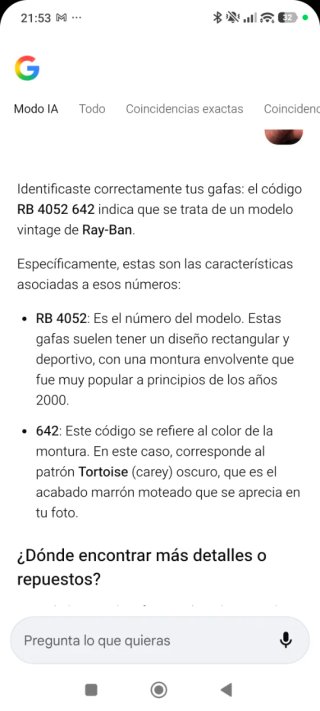 Gafas de Sol Ray-Ban Pasta Marrón