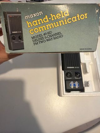Maxon 49-HD Walkie Talkie Vintage Comunicador