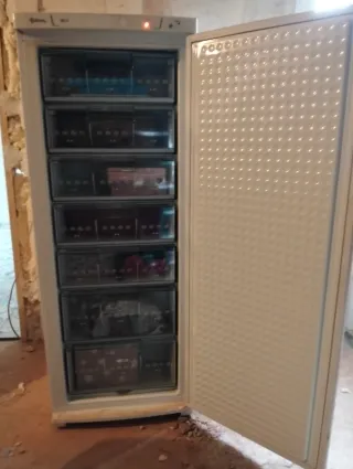 Congelador vertical blanco