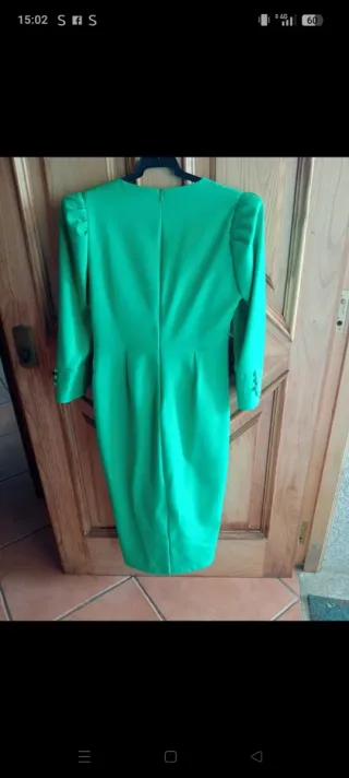 Vestido verde fiesta mujer