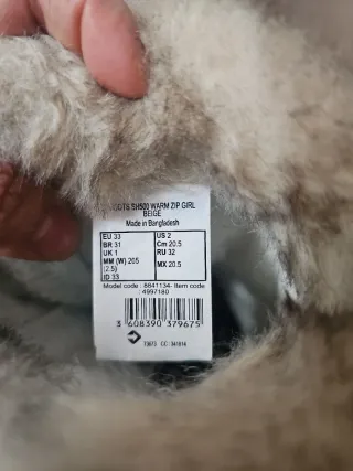 Botas de nieve Decathlon Talla 33 niño o niña