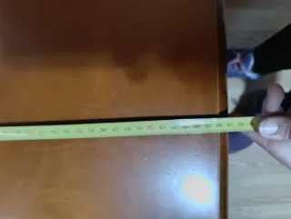 Mesa de salón madera maciza con cajones