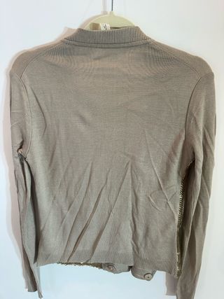 Chaqueta Guess lentejuelas S dorado y beige