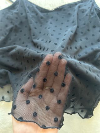 Top lencero de tirantes negro