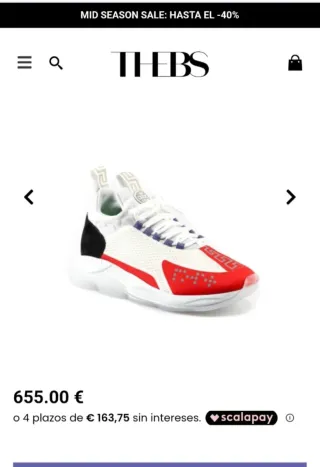 Sneakers Versace senza scatola