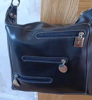 Bolso de mano negro mujer
