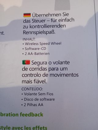 Volante wireless Xbox 360 Speed Wheel