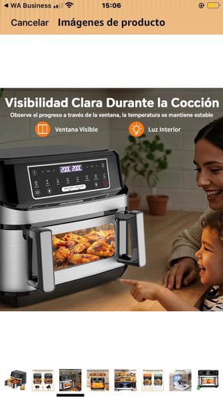 Freidora de Aire 12L Doble Cesta