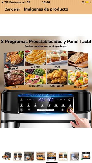 Freidora de Aire 12L Doble Cesta
