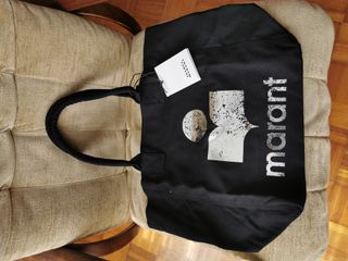 Bolso Isabel Marant Negro y Plateado
