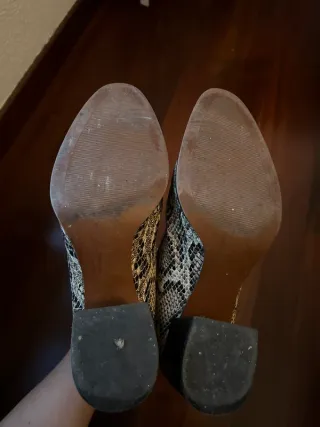 Botines Mango Animal Print Talla 38