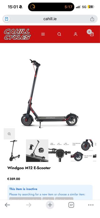 Patinete electrico  patin bateria Windgoo M12