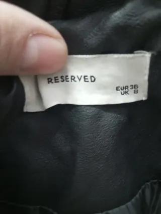 Chaqueta cuero mujer negra