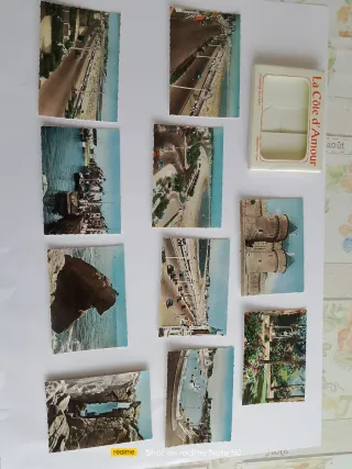 3 packs postales: Suiza, Loira y Costa Amor (lote4