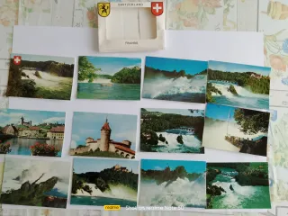 3 packs postales: Suiza, Loira y Costa Amor (lote4
