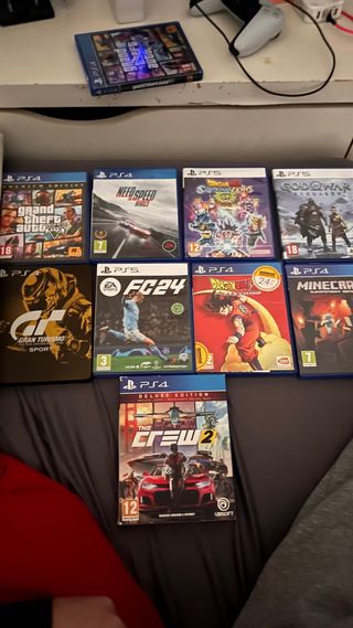 Set Juegos PS4 y PS5: GTA V, God of War, FC24...