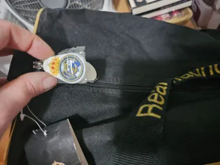 Mochila Real Madrid Negra y Dorada