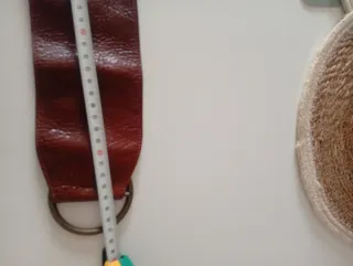 Cinturón de cuero mujer con hebilla redonda