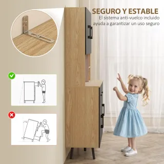 Alacena Cocina 6 Puertas LED RGB