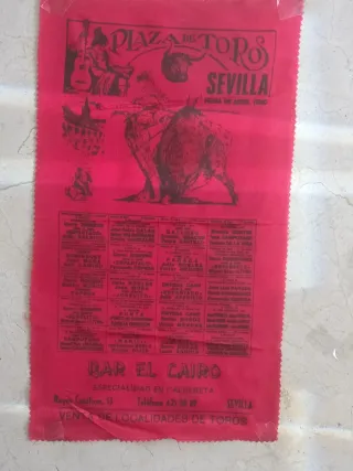 Carteles de Toros en Sevilla Feria Abril 1985