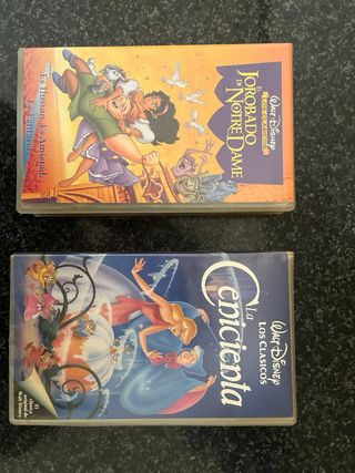 Películas VHS Disney: Hércules y Pinocho