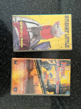 Películas VHS Disney: Hércules y Pinocho