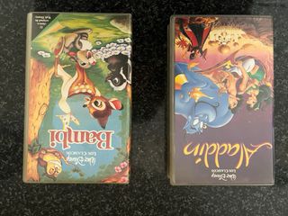 Películas VHS Disney: Hércules y Pinocho