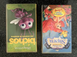 Películas VHS Disney: Hércules y Pinocho
