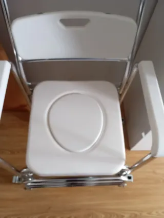 Silla Inodoro Ducha Aluminio con Ruedas
