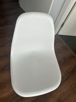 Mesa Comedor Cristal 120x80cm + 4 Sillas Nórdicas