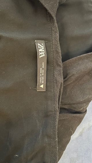 Top Zara Negro Asimétrico