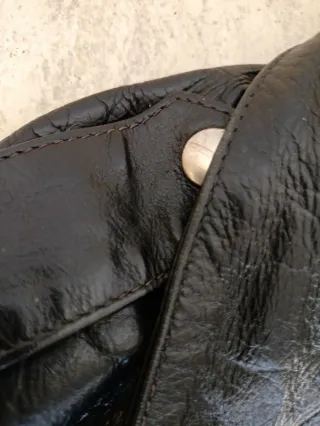 Biker cruzada heavy rock cuero auténtico L Medidas