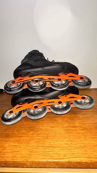 Patines Oxelo Adulto Negro Naranja No 43
