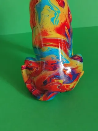 Statuetta Chihuahua Resina/Finitura smaltata 18 Cm