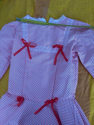 Traje Chulapa Niña Rojo Lunares 6 meses-1 año